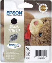 Genuine Epson T0611 Black Inkjet Cartridge