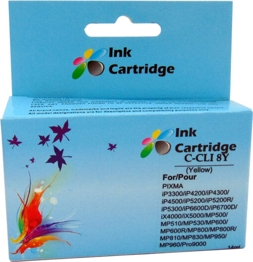 Canon Compatible CLI-8Y Yellow Inkjet Cartridge