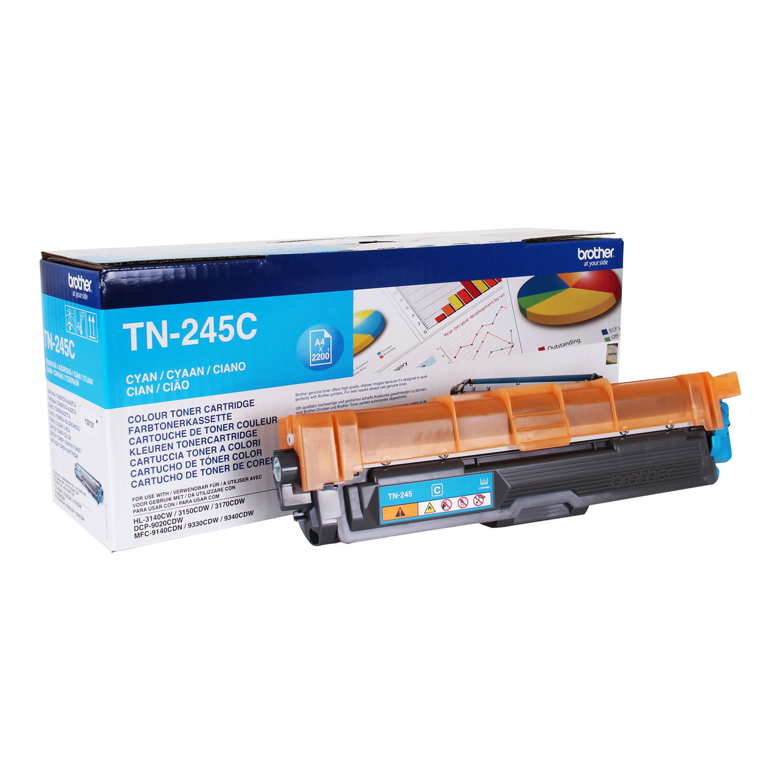 Matematik Temmelig prøve Genuine Brother TN245C High Yield Cyan Toner Cartridge - Panda Ink  Cartridges